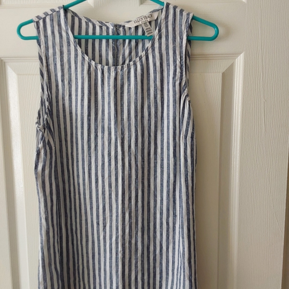 Ellen Tracy linen top.